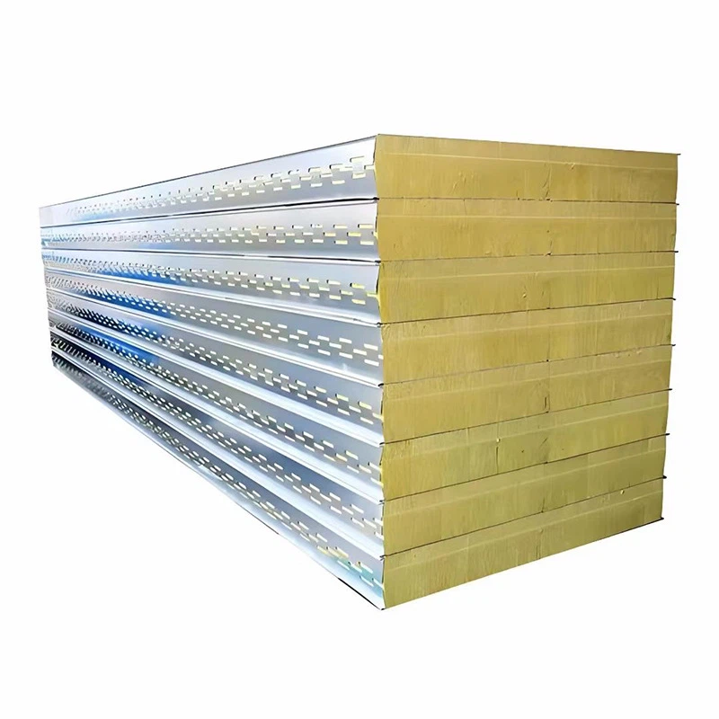 火と評価されたロックウールサンドイッチパネル