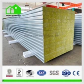 メタルロックウールサンドイッチウォールパネル